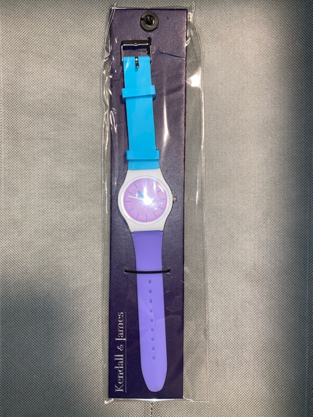 NWT Kendall & James Silicone Color Block Watch
